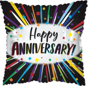 17" Anniversary Energy Foil Balloon