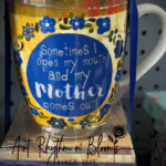 Sometimes I Open My Mouth and My Mother Comes Out mug with notepad +$24.99